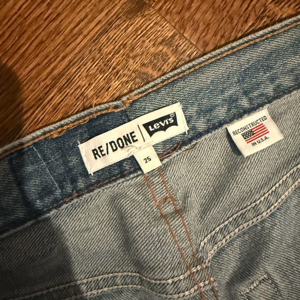 Re/Done Women's Straight Leg Jeans - Blue